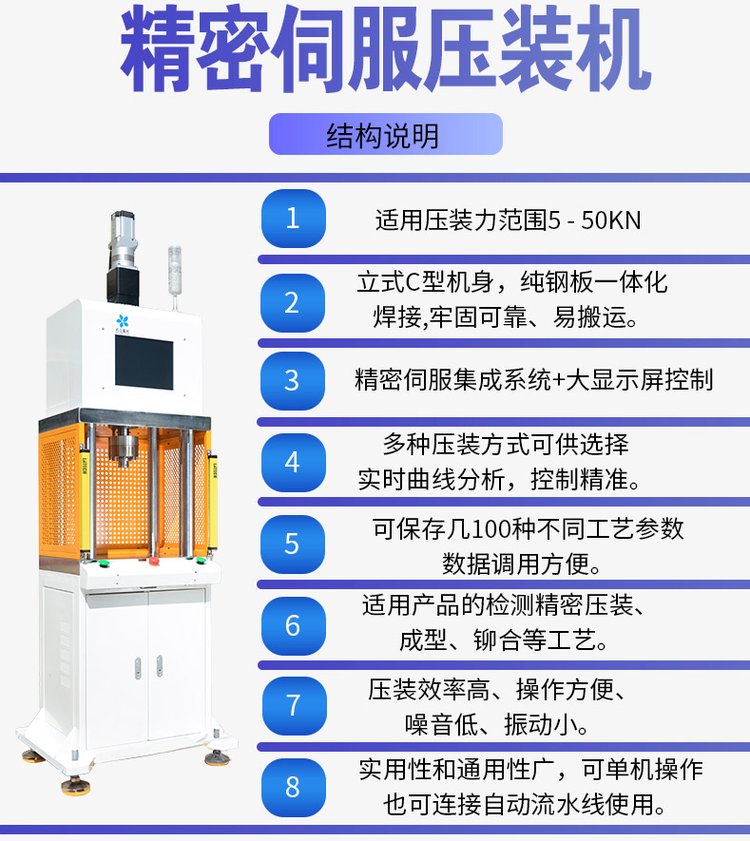 精密智能數控伺服壓裝機
